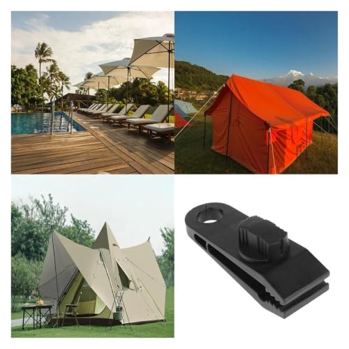 Clips para lonas de alta resistencia contra tormentas en toldos de camping y piscinas 7