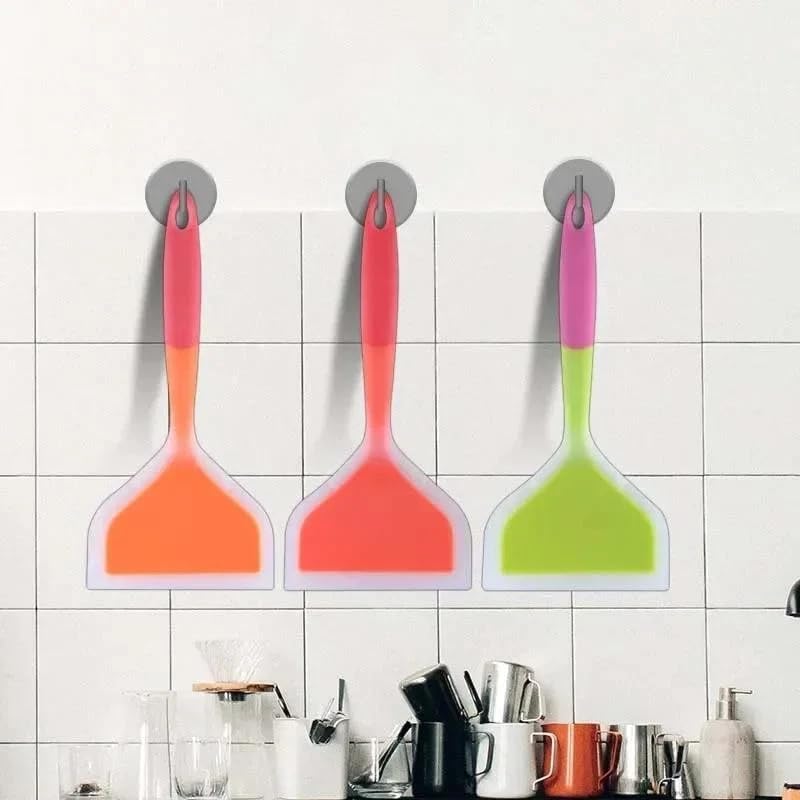 Silicone Spatula Wide Mouth Non-stick Scraper Steak Beef Egg Cooking Spatula
