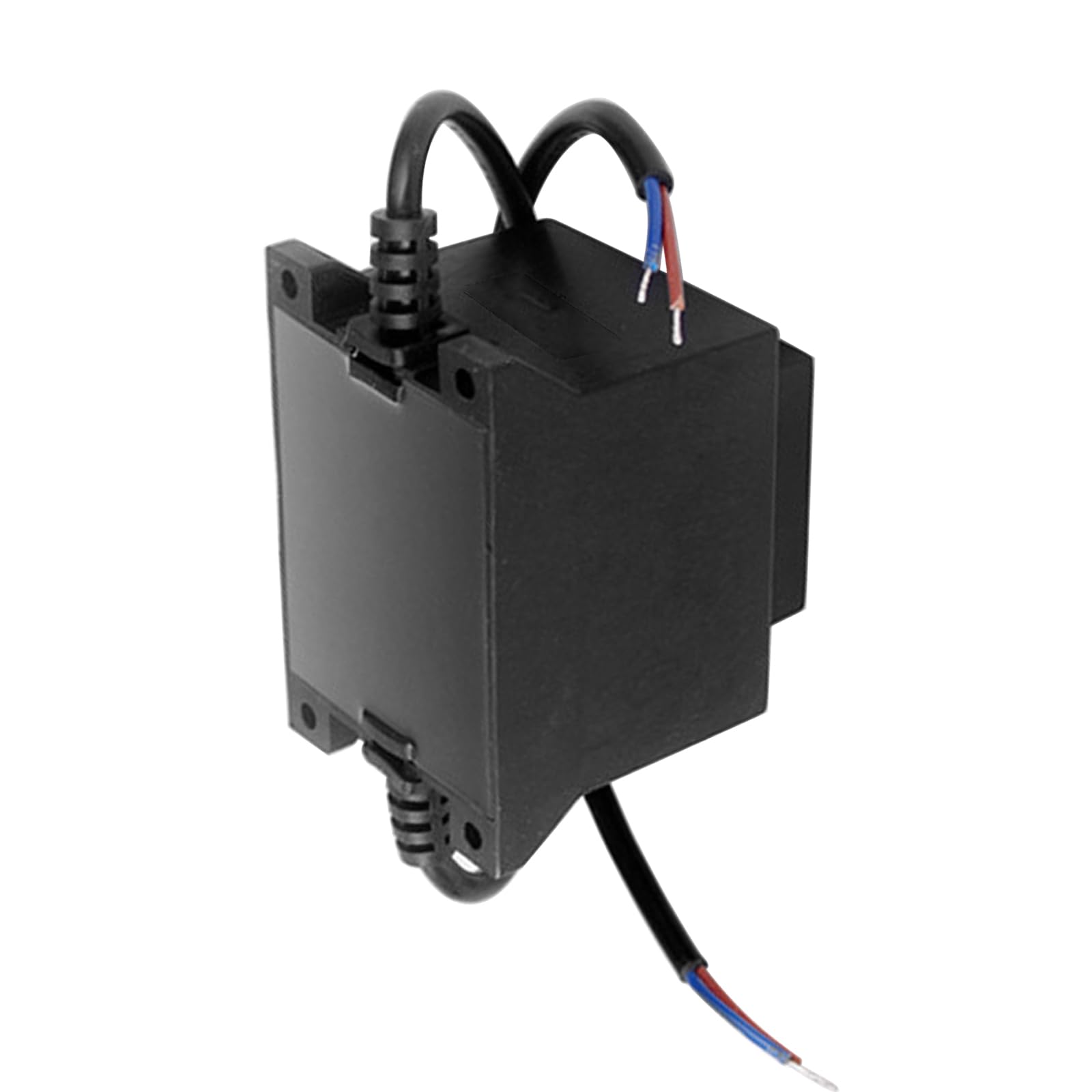 Transformator LED, 12 V/24 V AC/AC, zewnętrzny zasilacz sieciowy IP68, transformator 220 V 12 V/24 V LED z wtyczką do oświetlenia LED i pompy do stawu, czarny (12 V 30 W)