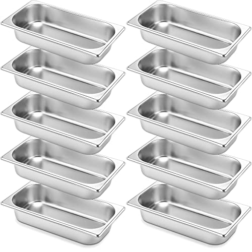 Image of Thenshop 10 Pack Stainless Steel Steam Table Pans
