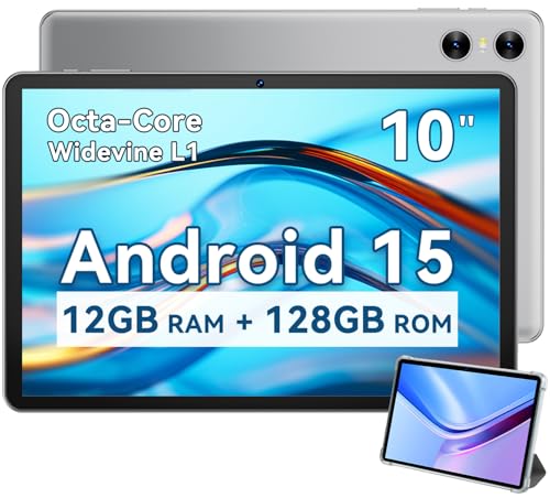 Android Tablet 10 Inch, 2025 Android 15 Tablet for Kids Adults, O...
