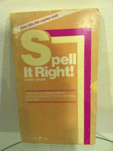 Spell It Right! 0064632792 Book Cover