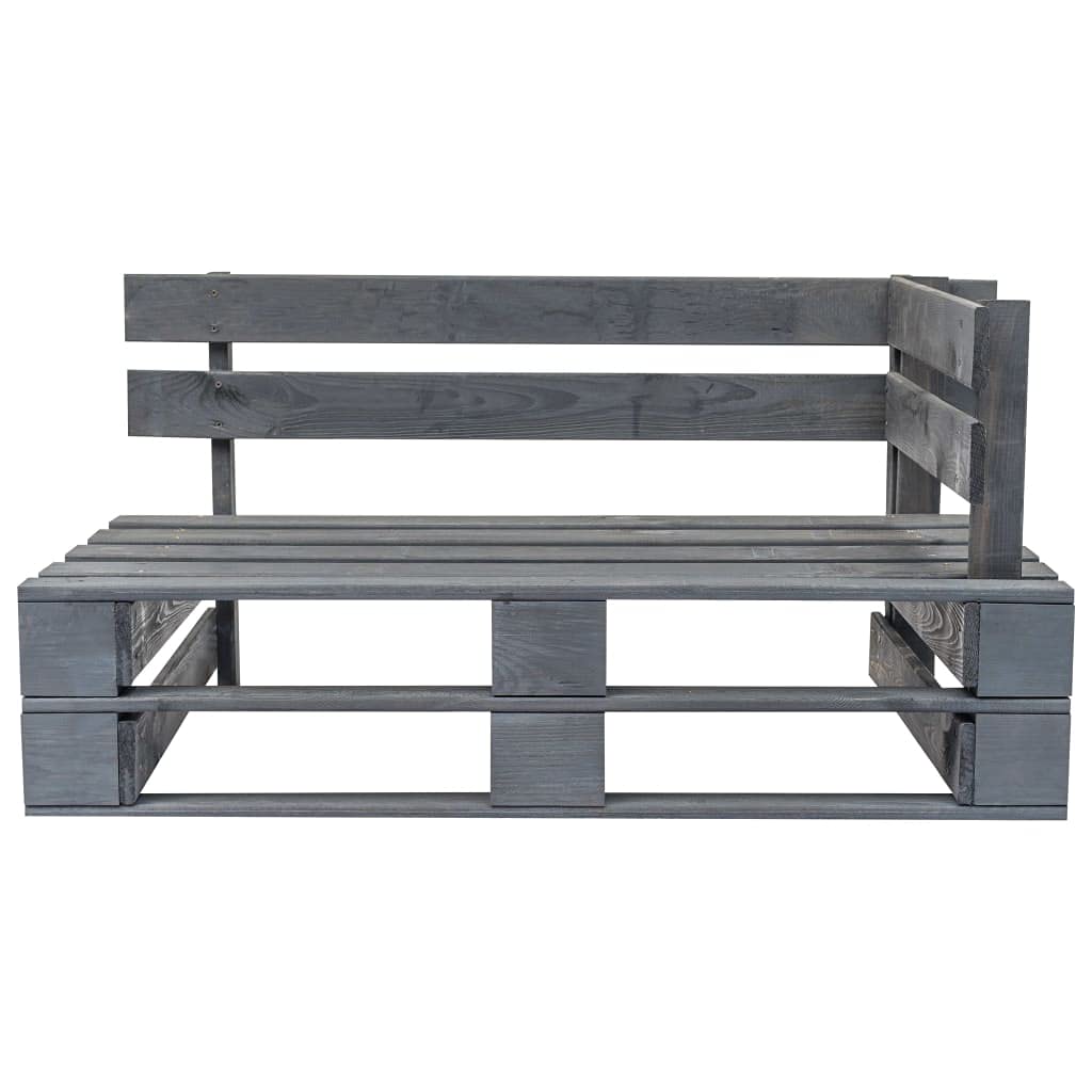Ogrodowa sofa z palet z czerwonymi poduszkami sosna 110x66x65 cm drewniana kanapa ogrodowa na patio taras balkon impregnowana łatwy montaż