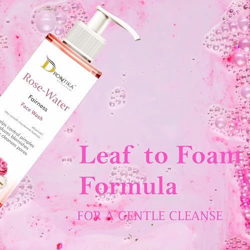 Image of Drontika Wild & Pure Rose Water Fairness Face Wash - Brightening & Hydrating Cleanser for Radiant, Even Skin Tone 100ml.