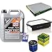 Produktbild QR-PARTS 69365290 Filter Set Inspektionspaket 5 Liter Motoröl Top Tec 4200 5W-30 MANN-FILTER Innenraumfilter Luftfilter Ölfilter