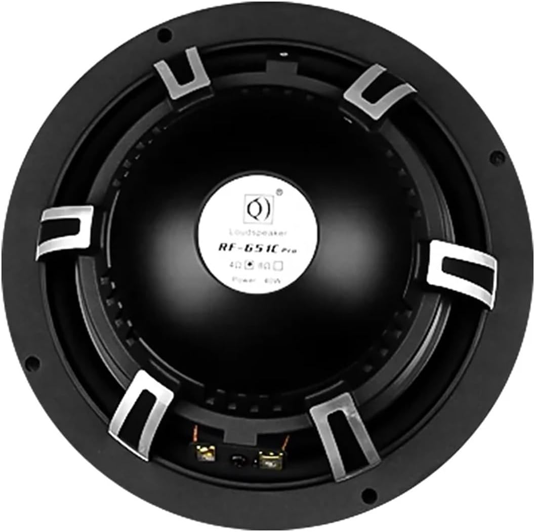 1pc 6.5 Inch Mid Range Woofer Speaker Horn 4 Ohm 50W Aluminum Sound Loudspeaker High Performance Fever Car Audio Speaker