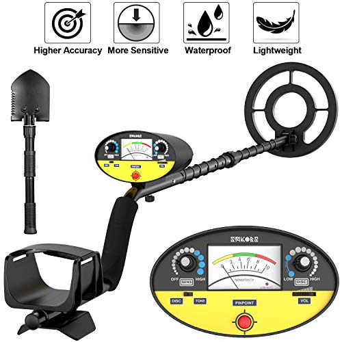 SAKOBS Metal Detector for Adults HighAccuracy Metal Detector Waterproof Professional【Disc
