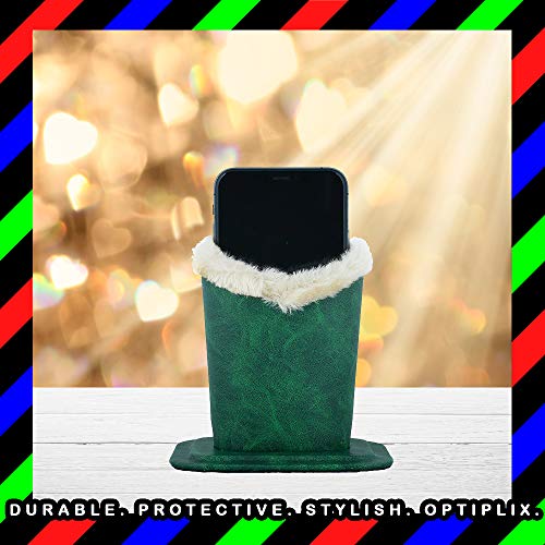 Plush Lined Eyeglass Holder Stand | Glasses Holder Case For Desk And Night Stand | Safely Protects And Stores Eyewear, iPhones And Supplies | Victoria Green - Thumbnail 7