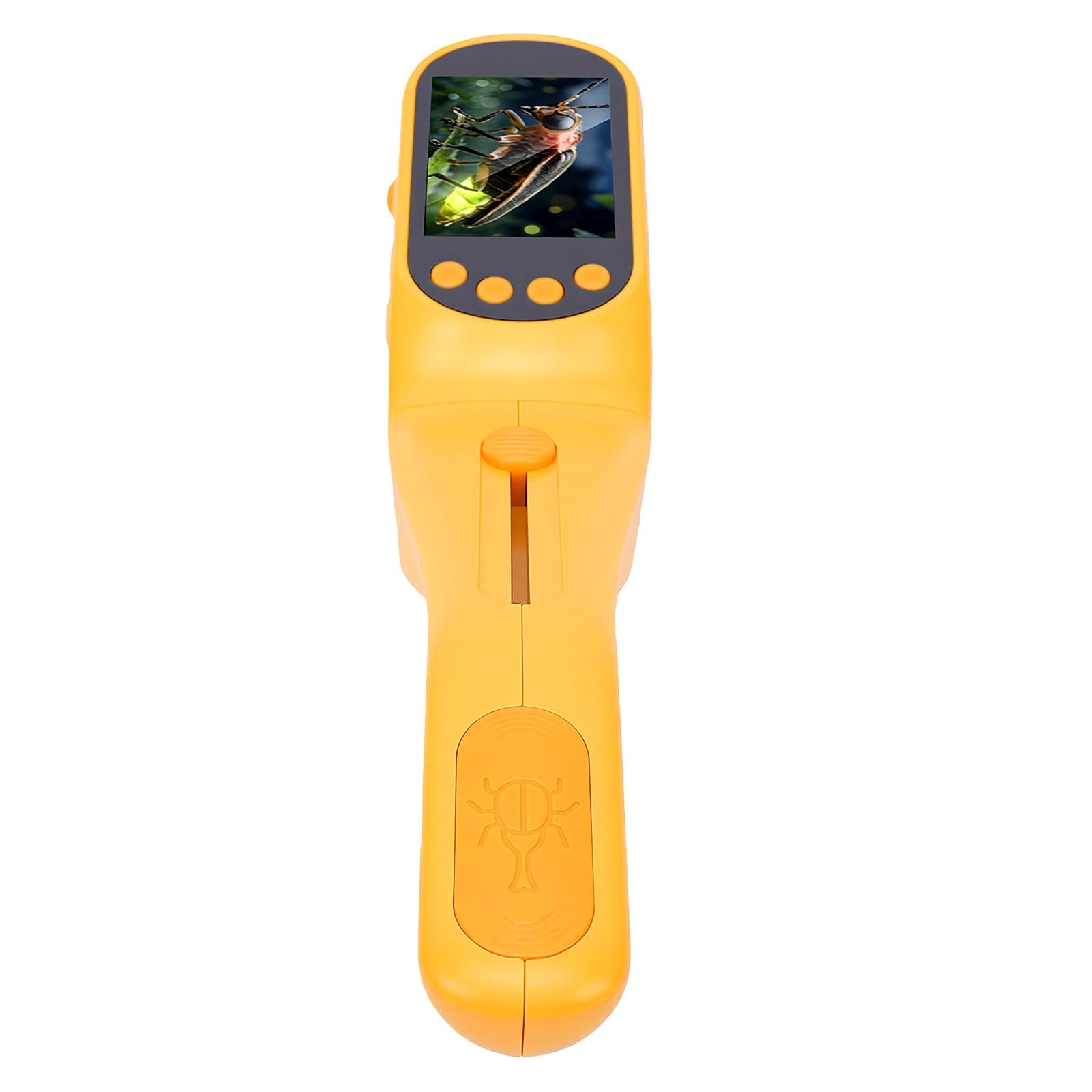 Naroote Digitales Kinder Mikroskop 500X 2.4 Zoll IPS mit LED-Licht | IPS HD Bildschirm 500X, Foto & Video, USB PC Teilen, 8 LEDs Einstellbar, Insektenfänger & Becher, MINT-Lernen für Draußen