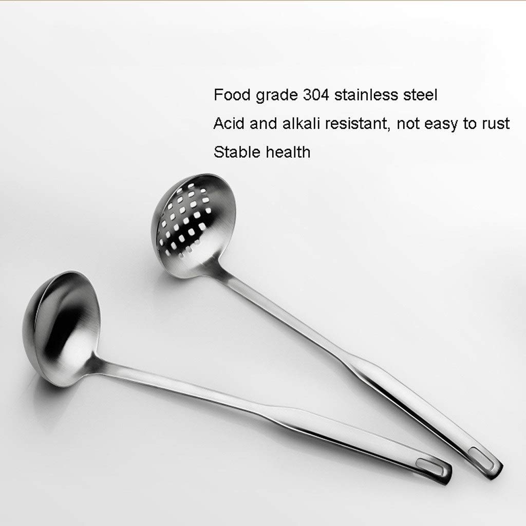 Łyżki obiadowe/łyżki stołowe Chochla, Chochla Łyżka ze stali nierdzewnej Zestaw Dla domu kuchni lub restauracji, zestaw 2 - Chochla/Chochla Strainer Nowoczesne gotowania i serwowania Kuchenne Łyżk
