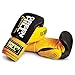 GREEN HILL Guanti da Boxe Ultra GUANTONI Pugilato Pelle Giallo Gialli Greenhill (Nero/Giallo, 16 oz)