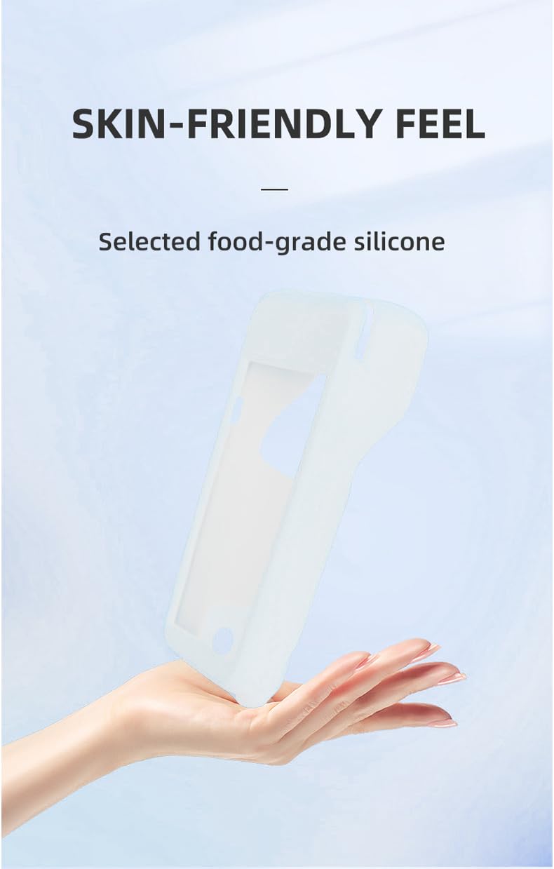 Custodia protettiva in silicone bianco per terminale di pagamento Pax A99 A 99 Dual Display – Custodia morbida antiurto, presa in mano sicura – Accessorio TPE professionale