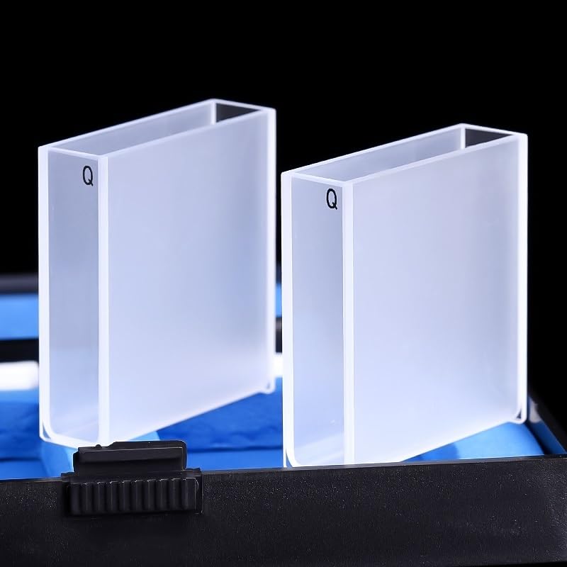 Cuvette en quartz JGS1 de 40 mm avec couvercle pour spectrophotomètre de laboratoire