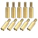 uxcell 50 Pcs Brass Screw Hexagonal Stand-off Spacer M3 Male to Female 12mm