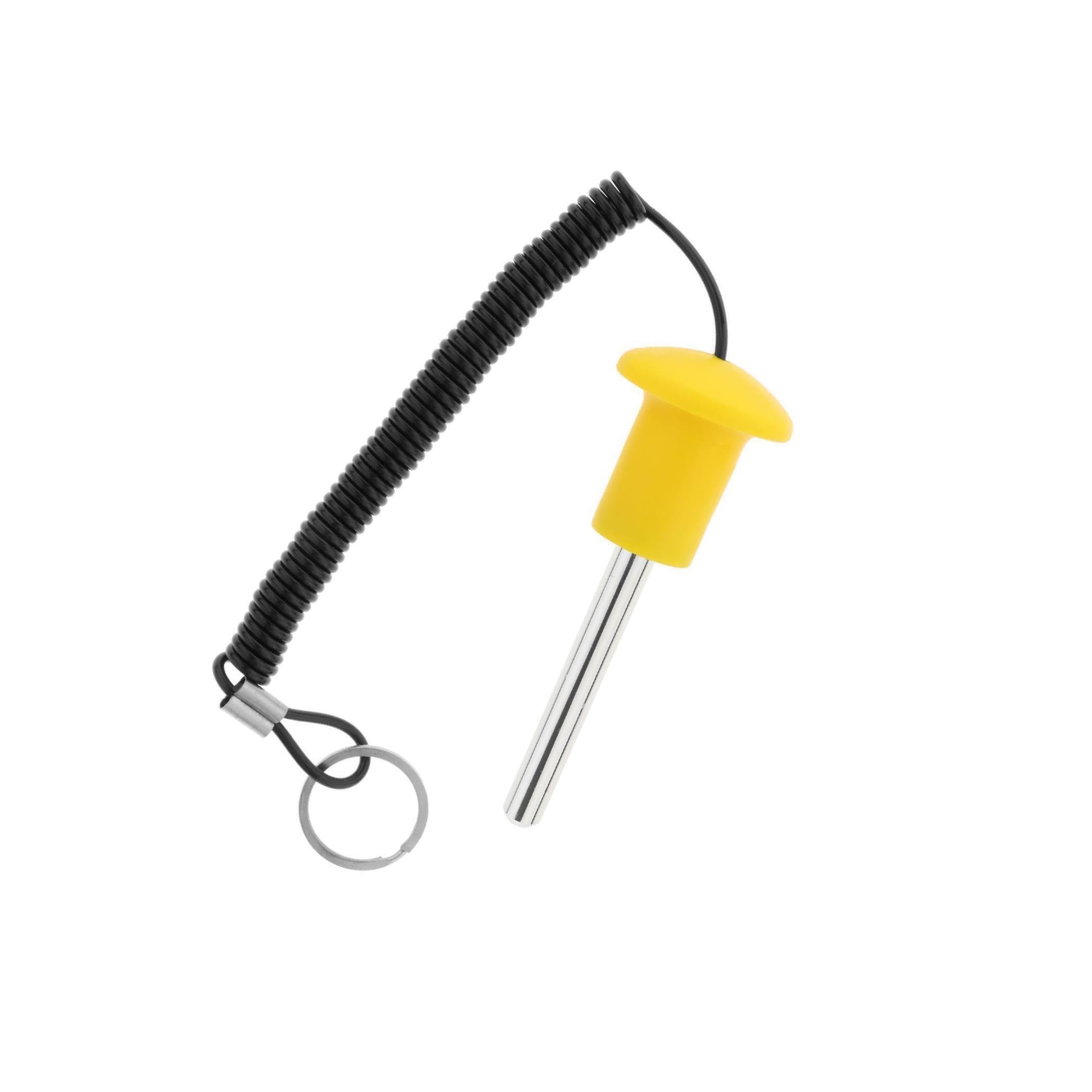 LIXSAZSE Magnetic Weight Stack Pin Key Durable Exercise Parts Accessories Equipment Strength, Yellow, 10x80mm