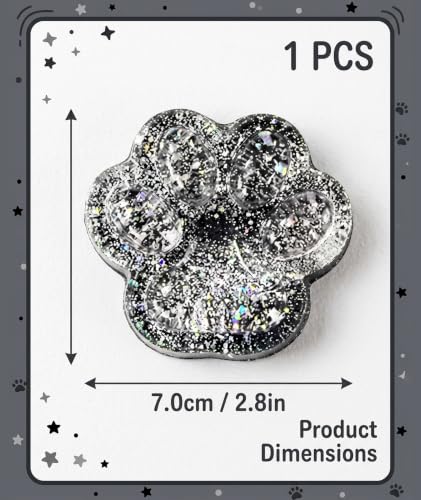 Image of 3PCS Taba Squishy Cat Paw, Taba Squishy for Relaxing Sensory Fidget Pinch Family for Kids Cat Paw Squeeze Cute Beautiful Cat Paw (Silver)