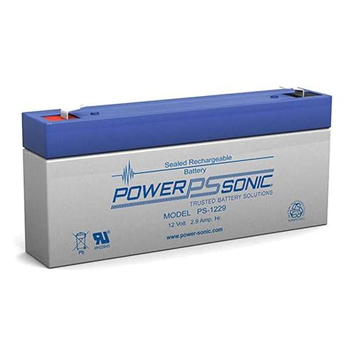 Powersonic PS-1229 Batería de plomo sellada recargable de 12 voltios, 2.9 amperios hora