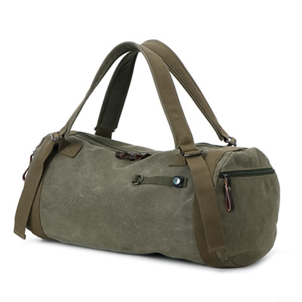 Bolsa de lona resistente de doble correa, perfecta para actividades al aire libre, Black