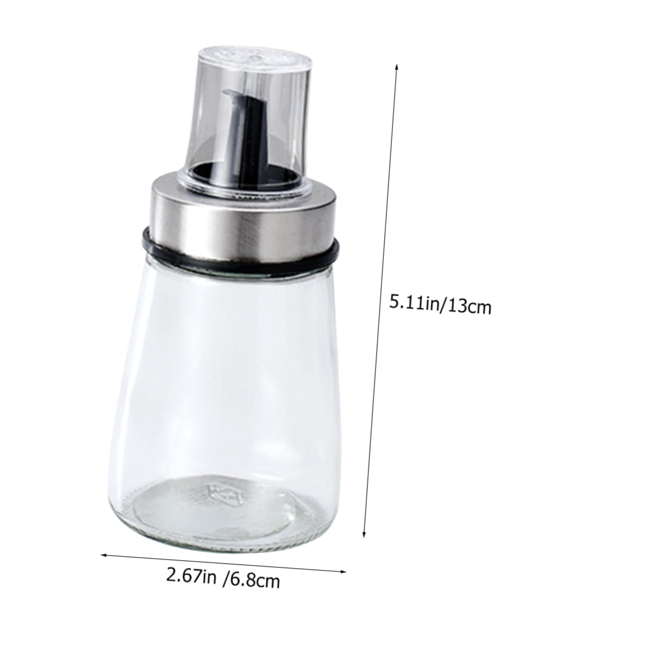 LABRIMP 3piezas Botella De Condimento Botella Transparente De Vidrio Para Aceite y Vinagre Dispensador De Salsa De Soja Para Cocina