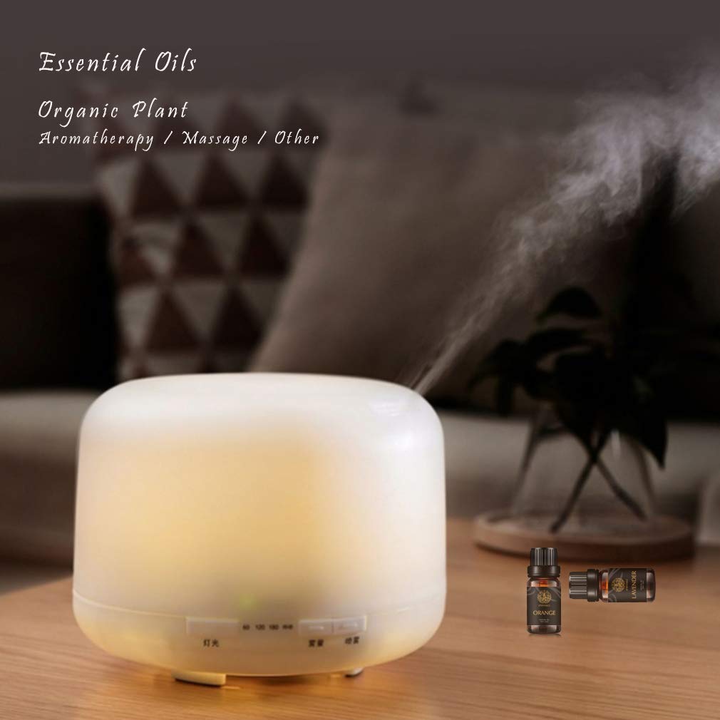 Aromatherapie Zimt ätherisches Öl Set für Diffusor, 100% pure Clary Salbei ätherisches Öl Kit für Hause, 9x10ml Lavendel ätherische Öle Set -Nelken,Zypresse,Ingwer,Thymian Öle...