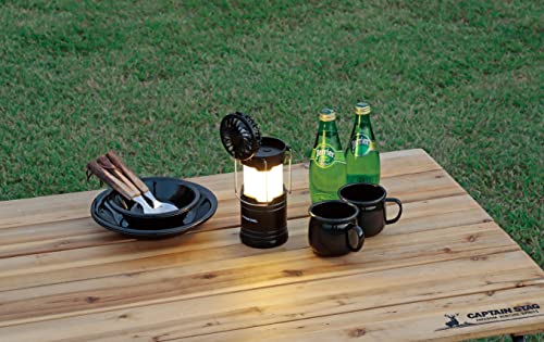 キャプテンスタッグ(CAPTAIN STAG) ランタン ライト CS ファン付き COBランタン 【明るさ200ルーメン/連続点灯約8時間】 ブラック UK-4066 3枚目