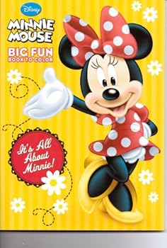 Paperback Minnie Mouse Big Fun Book to Color ~ It's All About Minnie Book