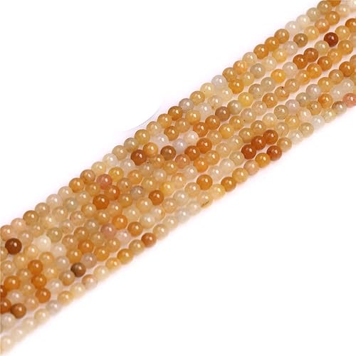 Miniatura 46 de JOE FOREMAN Cuentas de aventurina naranja para hacer joyas, piedras preciosas naturales semipreciosas de 0.394 in, redondas de 15 pulgadas