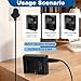 LC-E10 Cameras Charger for Canon LC-E10E LC-E10C LC-E10, Digital Camera Battery Charger for Canon EOS Rebel T7 T6 T5 T3 T100 4000D 3000D 2000D 1500D 1300D 1200D 1100D Kiss X90 X80 X70 X50