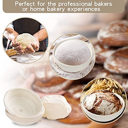 Bread Banneton Proofing Basket 9Inch: Round Sourdough Proofing Basket For Artisan Bread Making For Professional And Home Bakers Set Of 2 #TOP3
