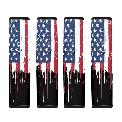 Image of AFPANQZ America Flag Design Car Seat Belt Cover for Women Mens Pads Drivers Shoulder Protetion Car Seats Accessories Vehicle Auto Seatbelt Cushion Pads Universal Fit