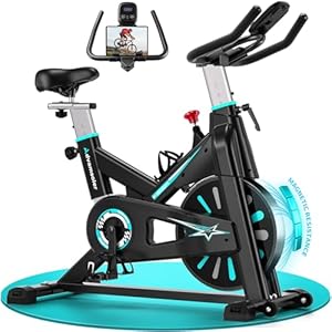 Heimtrainer Fahrrad, Ergometer Hometrainer Fahrrad mit LCD-Monitor & Tablet-Halter, Leises Inoor Spinning Bike für Cardio-Training zu Hause