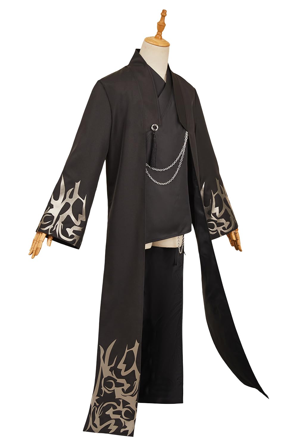 Jinu Disfraz Cosplay Traje Negro Abrigo Camisa Sombrero Traje Halloween Trajes
