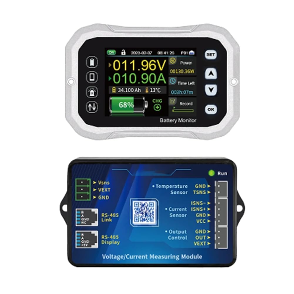 KH110F Monitor Batteria Bluetooth 0-120 V 100 Un Tester di Tensione e Corrente Indicatore di capacità Batteria RV VA Misuratore di Coulomb