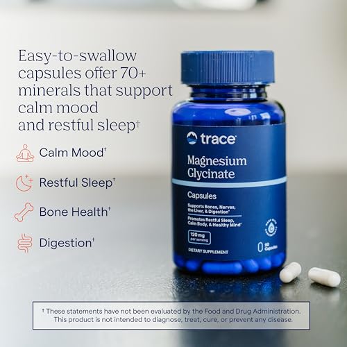 Trace Minerals Magnesium Glycinate Capsules, 120 mg, 90 Count - Image 2