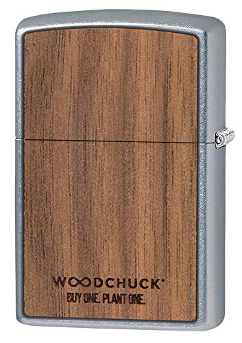 Zippo Woodchuck USA Clover encendedor de bolsillo premium acabado cromo duradero 8