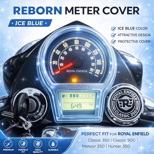 Image of B.K ACCESSORIES Screen Protector Speedometer Cover /Cap Compatible with RE Reborn Classic 350