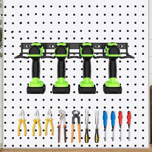 Support mural pour perceuse sans fil et etagere rangement atelier - 6