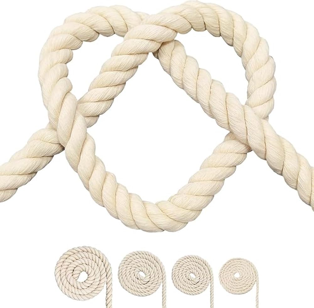 1/2 Inch (Half Inch) Strong Thick Cotton Rope for Craft, Swing, Tug of War, Hanging, Gym, Decoration, Nautical, Landscaping, Railings, Hammock Etc. (10 FEET)-image-10
