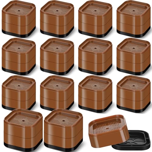 La Mejor Selección de Camas apilables Top cinco. 33 Elevadores de cama (juego de 16) ajustables para muebles, elevadores de cama apilables, resistentes y apilables, elevadores de patas de computadora, elevadores de patas de...