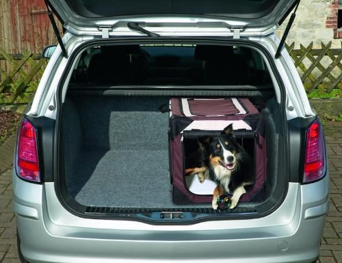 Karlie Smart Top De Luxe Hunde Transportbox, 76 x 51 x 48 cm, beige/braun