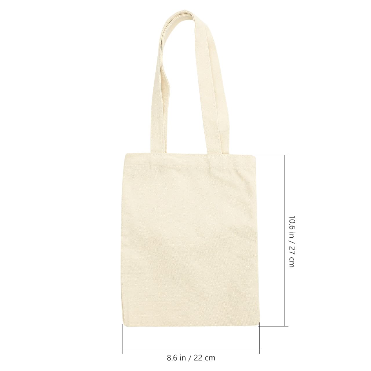 Zerodeko 6St leere Segeltuchtasche Einkaufstasche aus Segeltuch leere Tragetaschen Handtaschen Canvas-Einkaufstasche Mehrzwecktasche leere Umhängetasche Reißverschluss Aufbewahrungstaschen