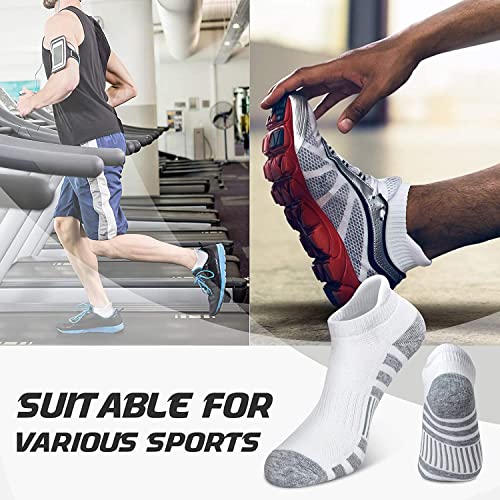 Ankle Socks for Men Women Low Cut Running Socks size for 9-11,6 Pairs4