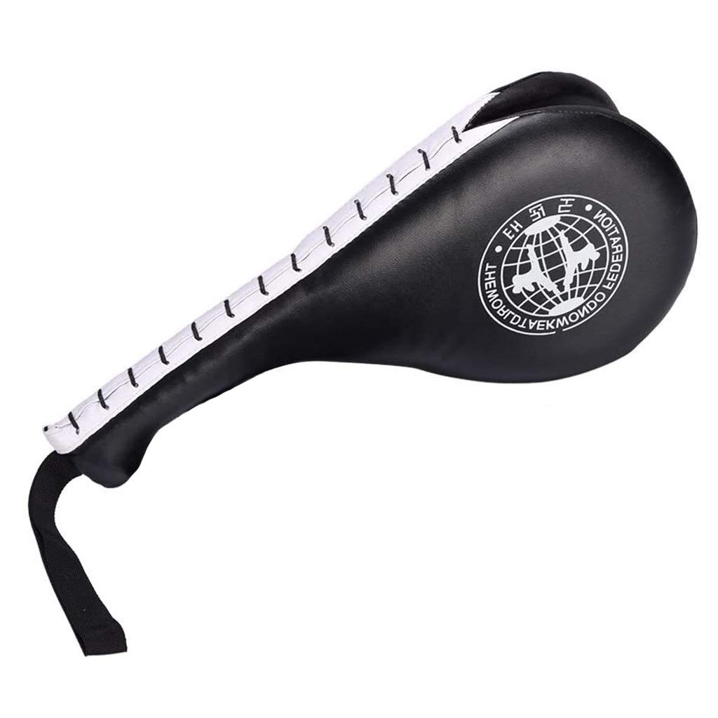 Sac de frappe taekwondo noir et cibles de frappe double kick pour entrainement de karate