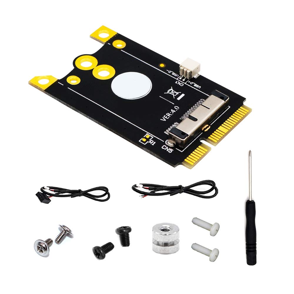 Versión actualizada Mini PCIe (MPCIe) Convertidor Adaptador Placa 12+6 WiFi Tarjeta a Mini PCI-E para Broadcom BCM94360CD