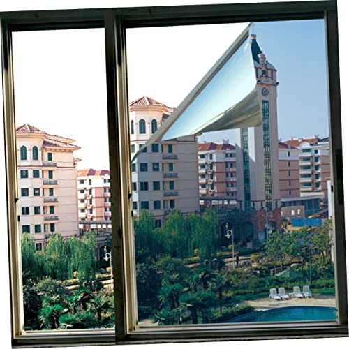 Película decorativa para ventana control solar plateada 200x40 cm miniatura 4