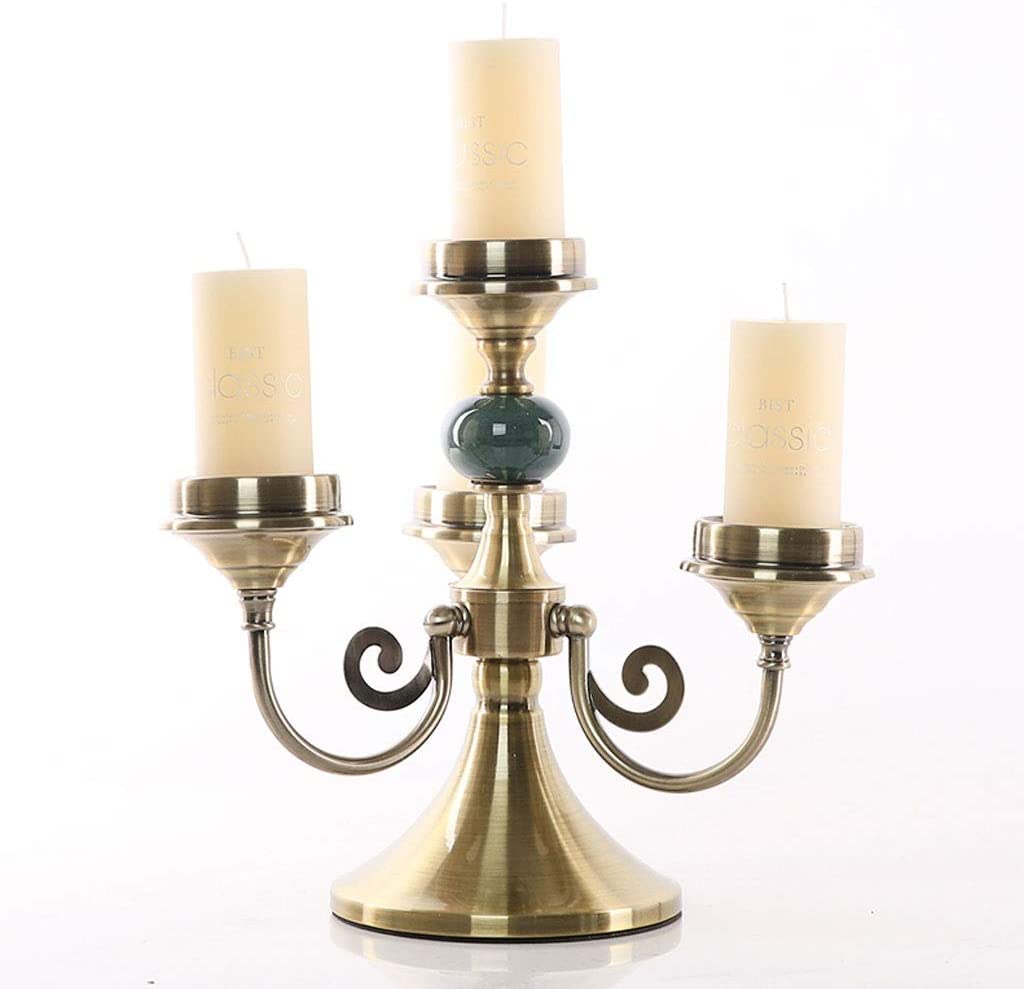 Portacandele unico per uso domestico, supporto per candele a 4 bracci in metallo per matrimoni, tavolo da pranzo, feste, decorazione per la casa, altezza 38 cm regalo