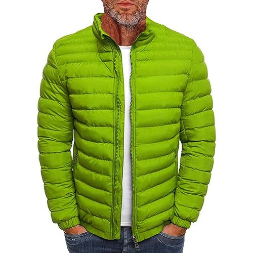 Men's Jacket Winter Puffer Jacket Fleece Warm Lightweight Coat Outerwear Cold Weather Jackets, M-3XL4