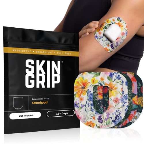 Skin Grip Insulet Omnipod 5 Adhesive Patches, (Also Fits Omni Pod Dash)