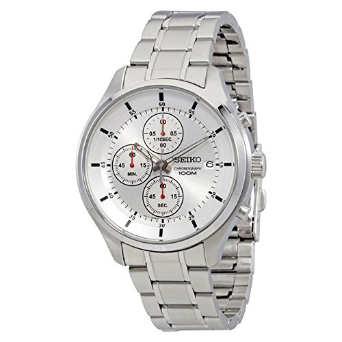 [�Z�C�R�[]Seiko �r���v Silver Dial Chronograph Men's Watch [���s�A���i]