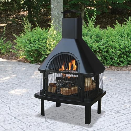 Endless Summer, Wood Burning Outdoor Fire House with Chimney - Image 7